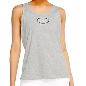 Nike Varsity tank top gray embroidered logo